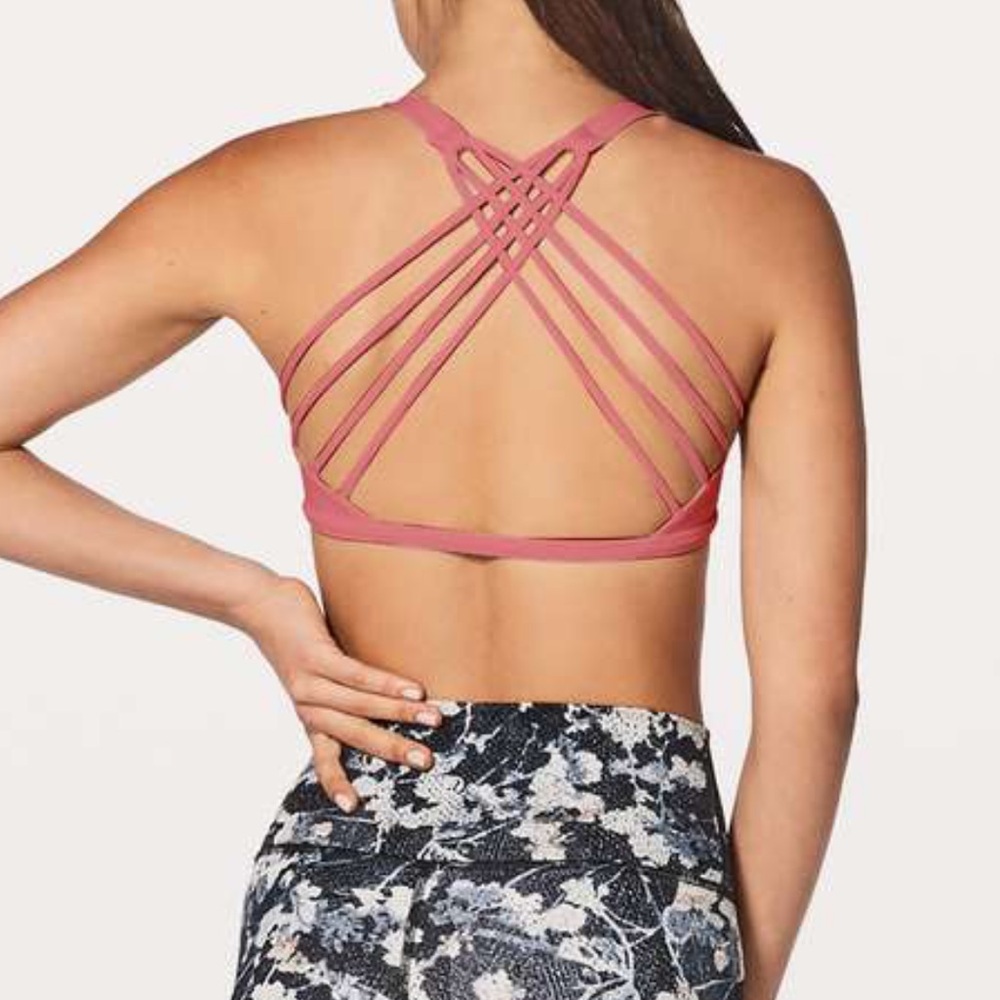 Lululemon mauve sports bra size 4